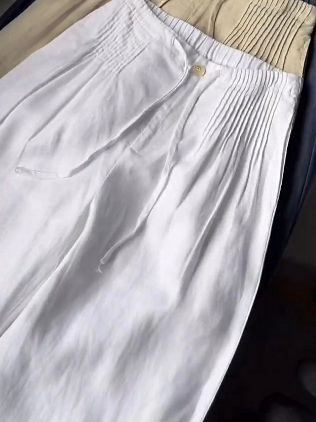 Serena — Solid Wide-Leg Linen Pants