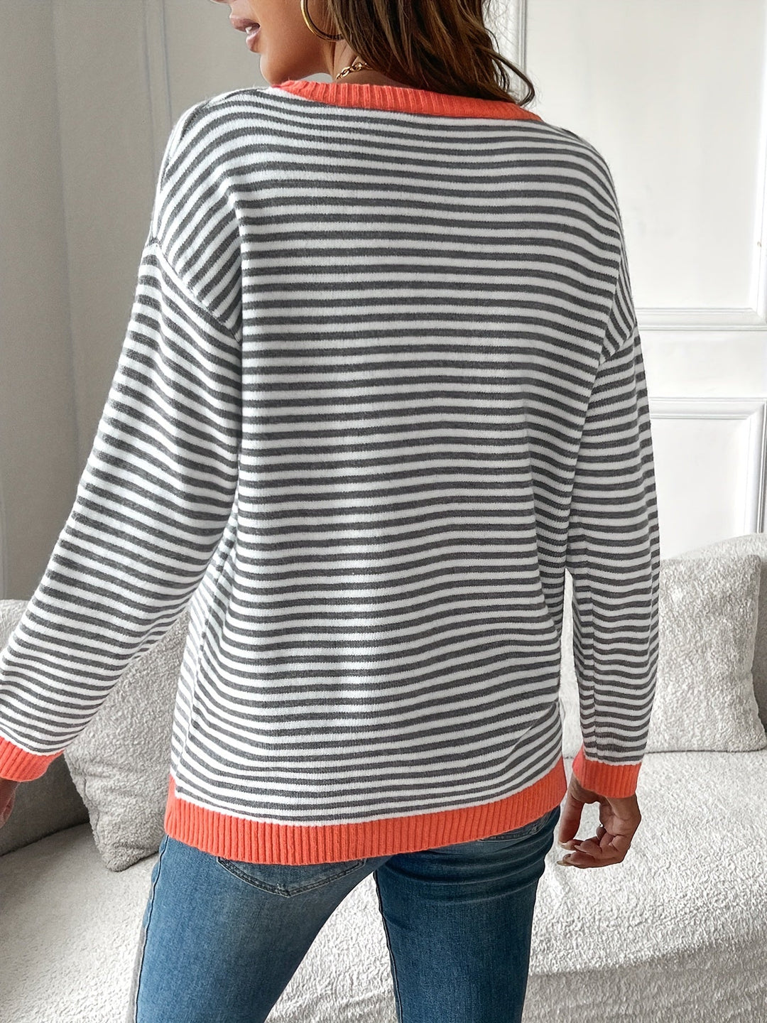 Elaina – Modern Striped Knit