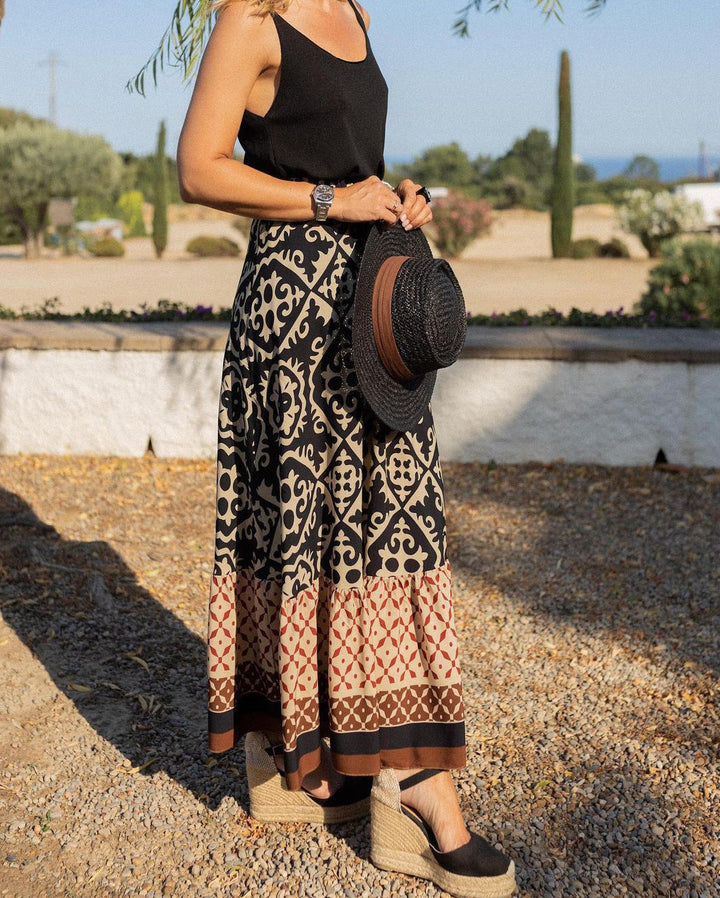 Sierra™ — Flowy Boho Maxi Skirt