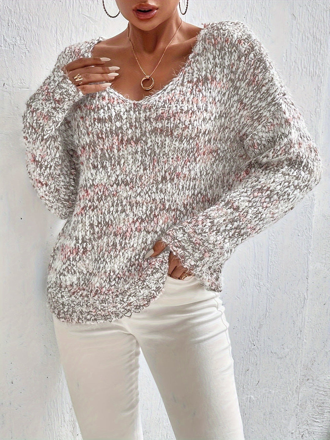 Serinna™ — Cozy Knit Sweater with Long Sleeves