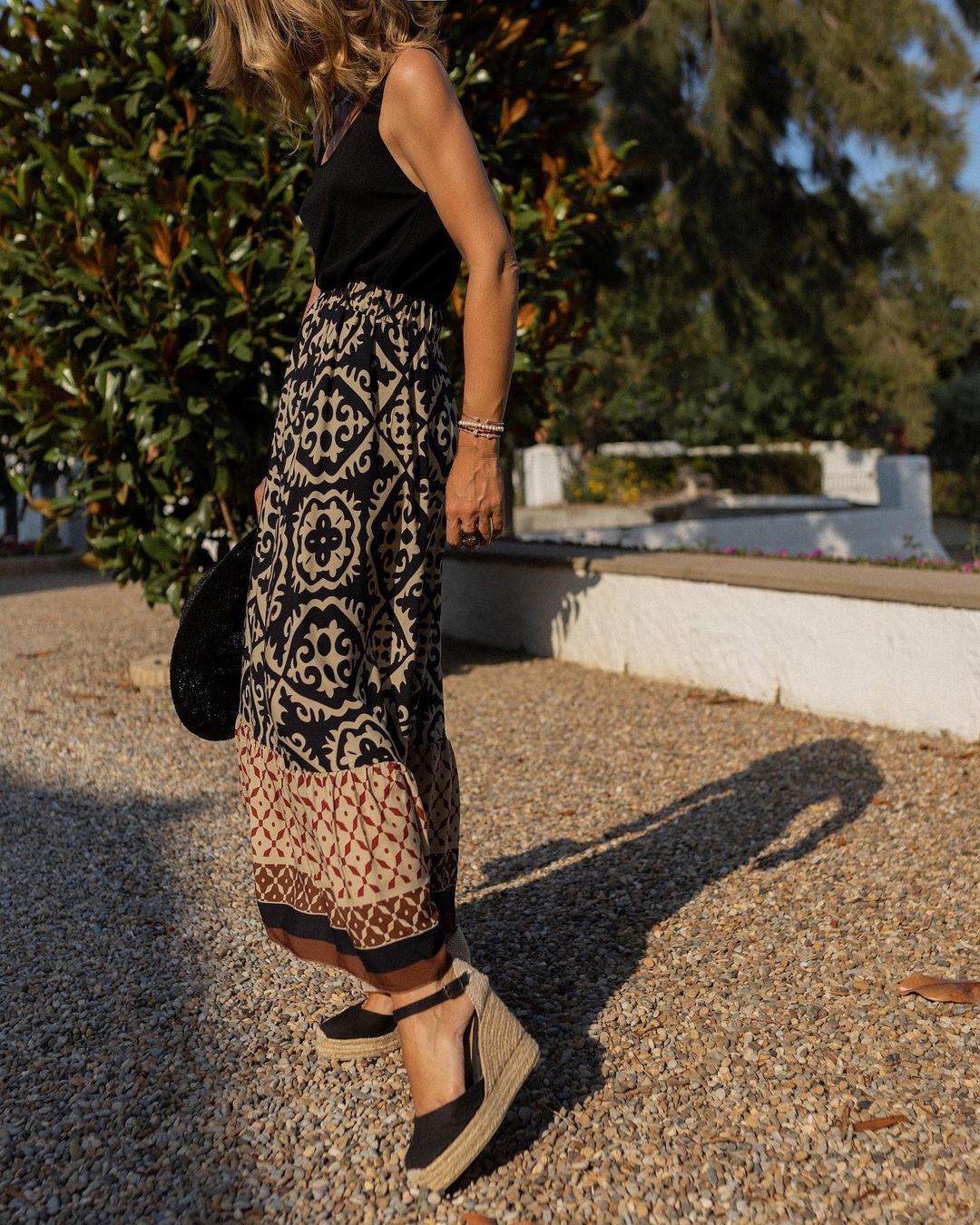 Sierra™ — Flowy Boho Maxi Skirt