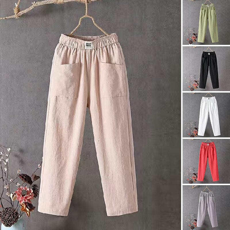 Adriana – Classic Cotton-Linen Pants