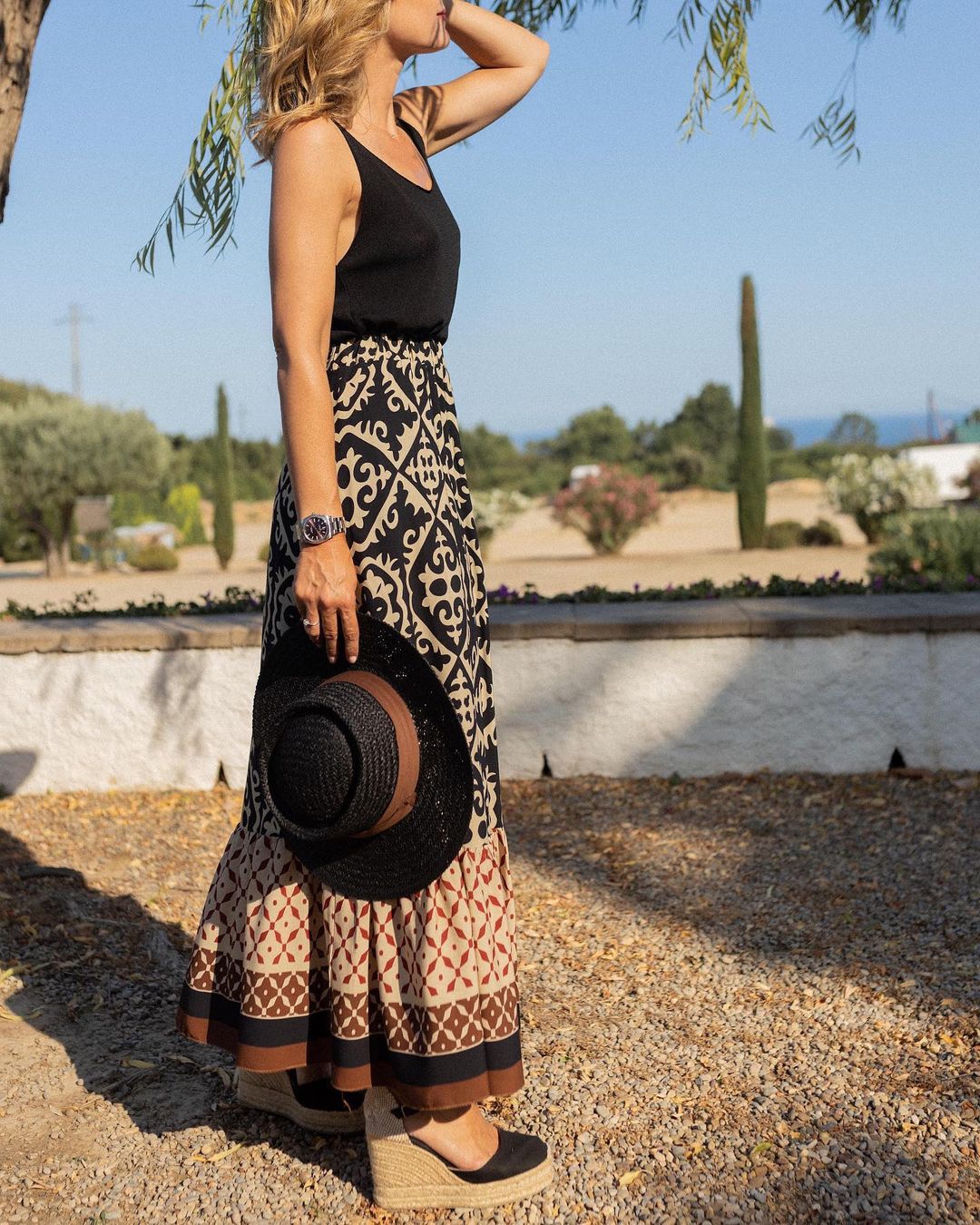 Sierra™ — Flowy Boho Maxi Skirt