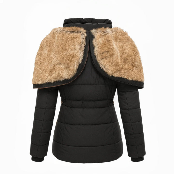 Alvera™ – Faux Fur Trim Winter Coat