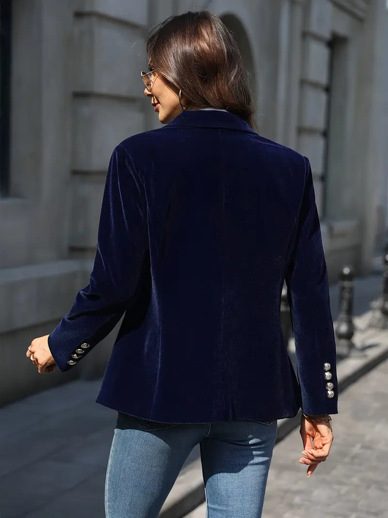 Veloura™ – Velvet Statement Blazer