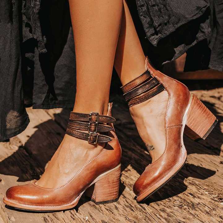Sophie — Multi-Strap Comfort Heels