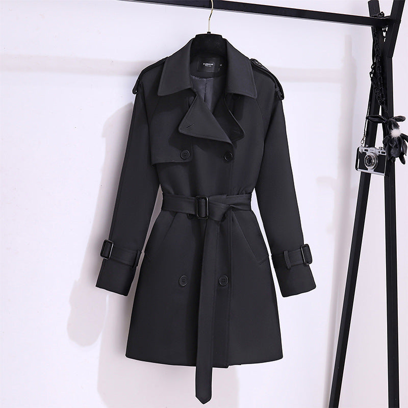 Cailene™ — Short Luxe Trench Coat