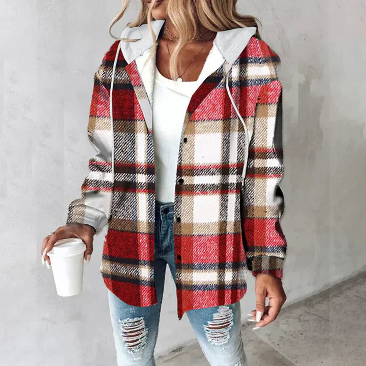 Camilla – Buttoned Plaid Jacket