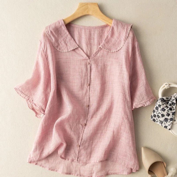 Adelisse™ — Lightweight Linen Blouse