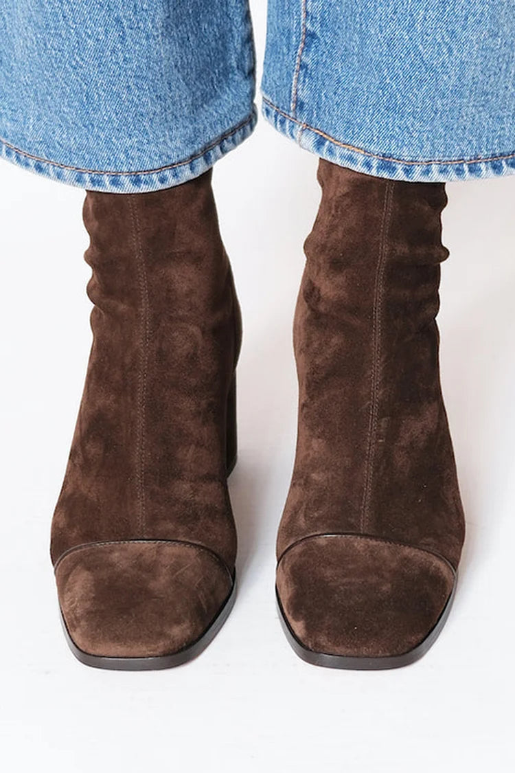 Seliana — Sculpted Square Heel Boots