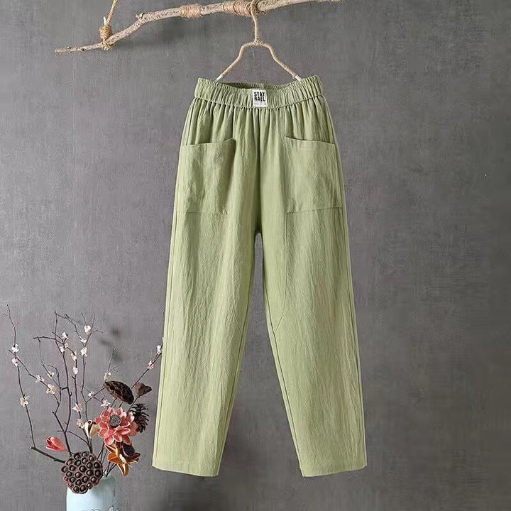 Adriana – Classic Cotton-Linen Pants