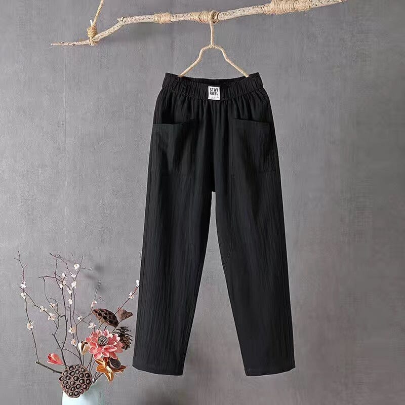 Adriana – Classic Cotton-Linen Pants