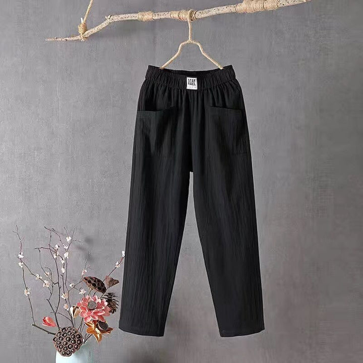 Adriana – Classic Cotton-Linen Pants