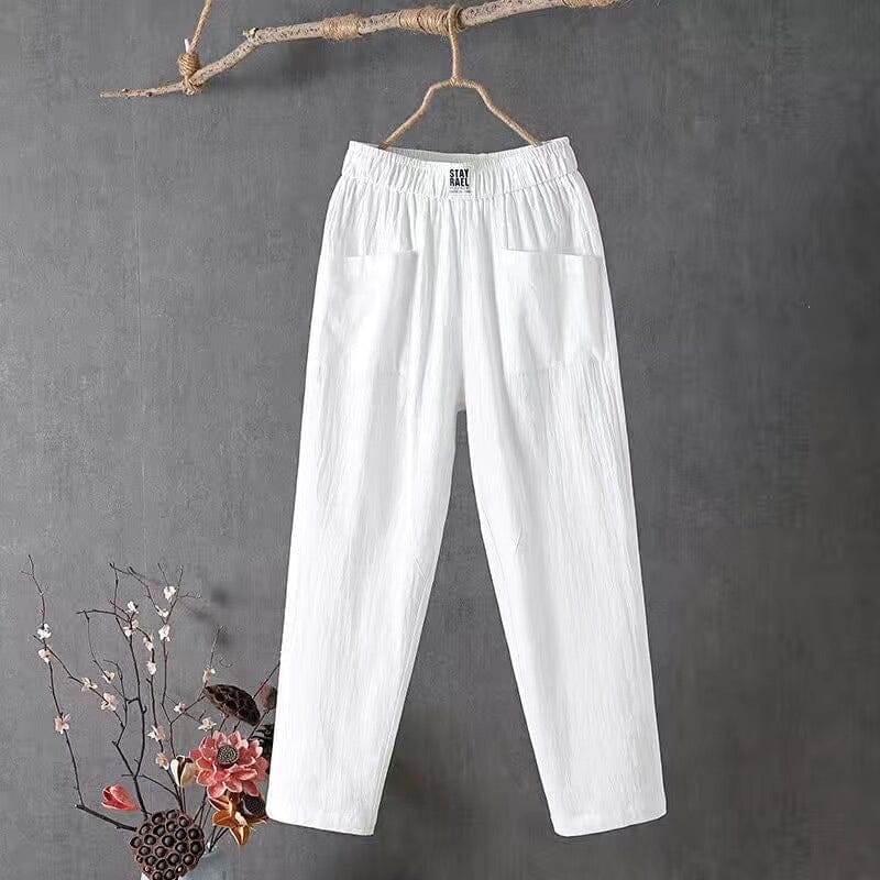 Adriana – Classic Cotton-Linen Pants