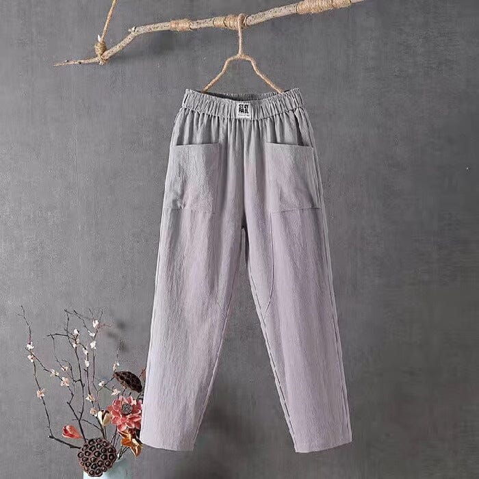 Adriana – Classic Cotton-Linen Pants