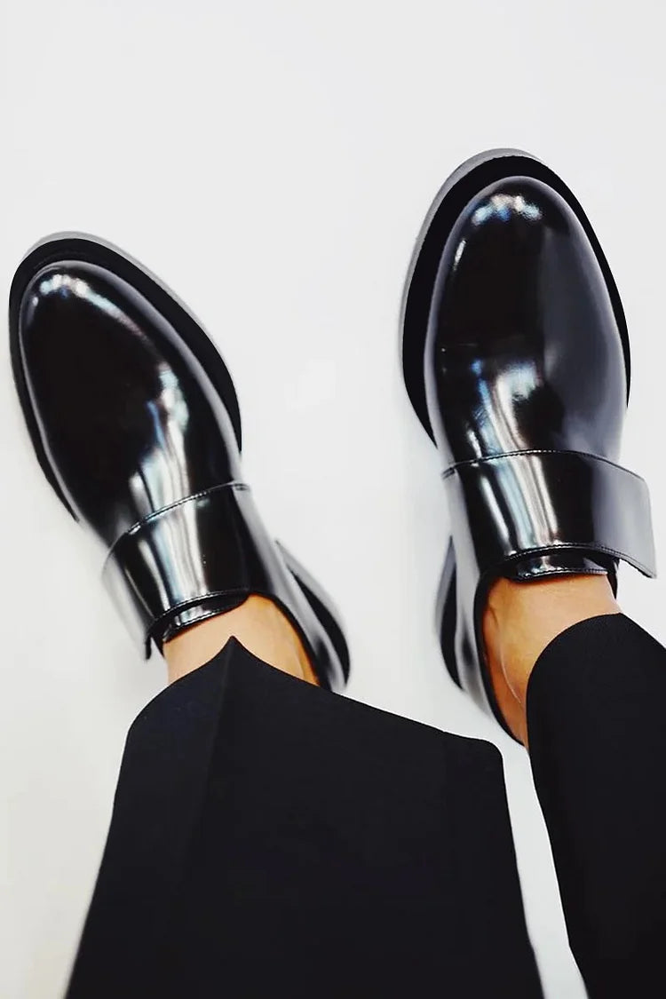 Ilaria – Glossy Leather Classic Loafers