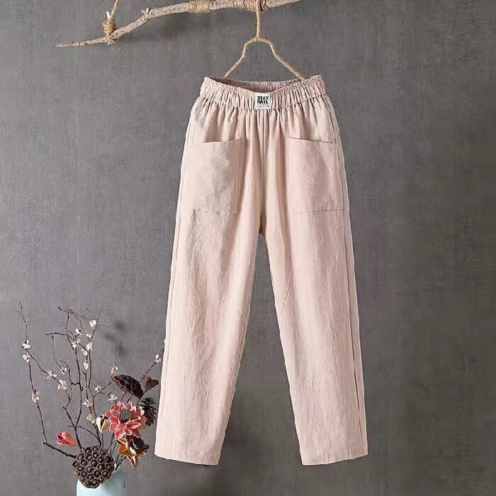 Adriana – Classic Cotton-Linen Pants