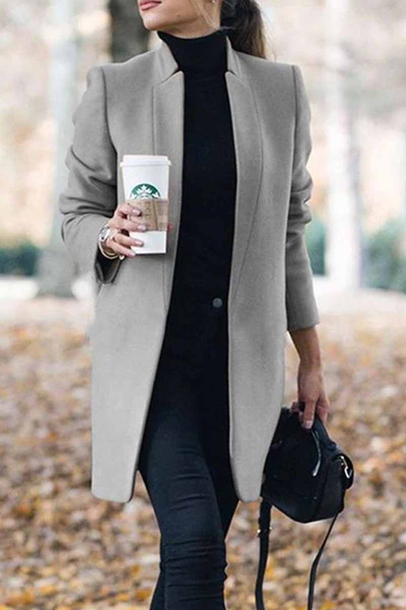Eugenelle™ — Classic Wool Blend Coat
