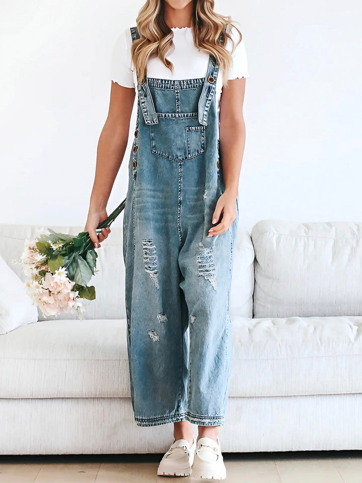 Tessaly™ — Relaxed Denim Overalls