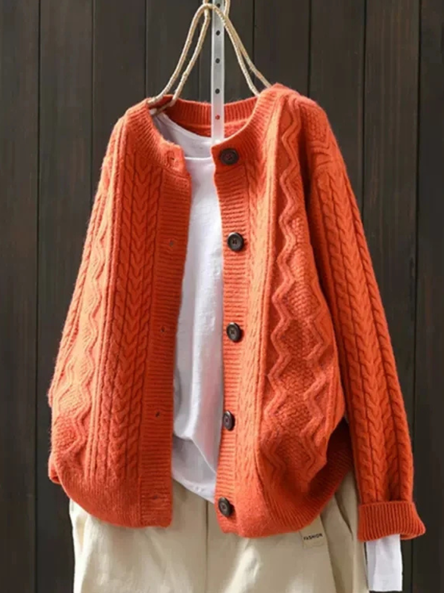 Lorayne – Cable Knit Cardigan
