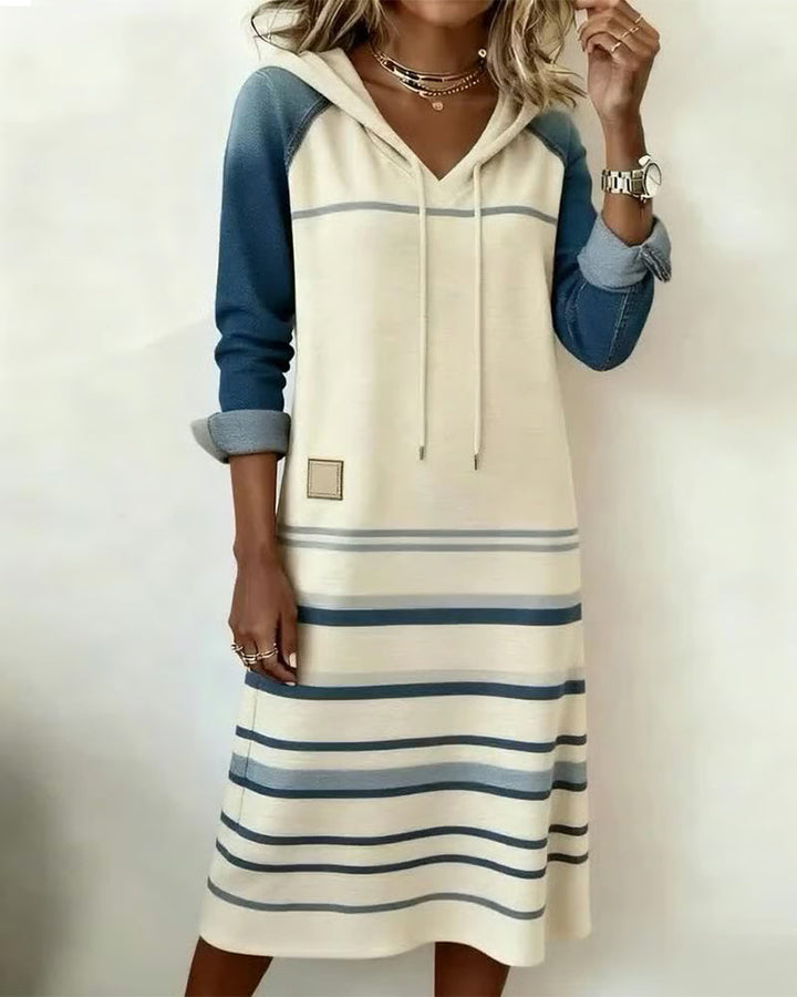 Liraya — Striped Hooded Dress