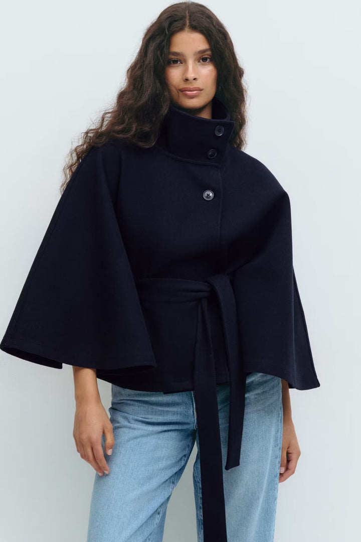 Thalienne™ — Elegant Women’s Belted Coat