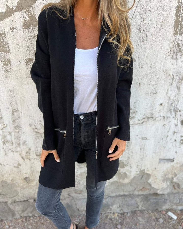 Venyra™ — Longline Zip Cardigan