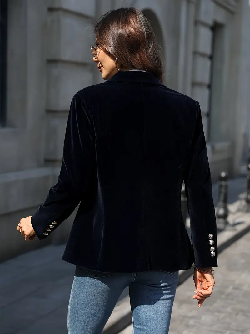 Veloura™ – Velvet Statement Blazer