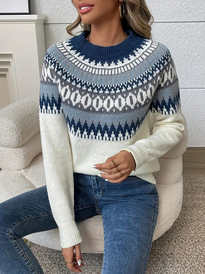 Arlina – Geometric Pattern Knit
