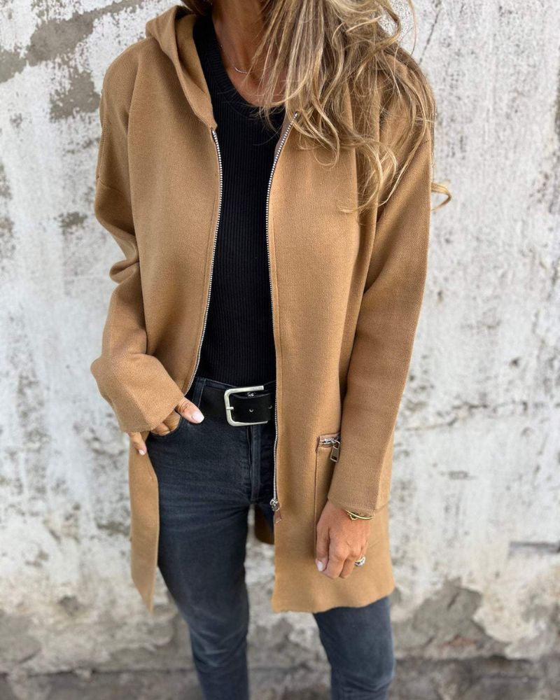 Venyra™ — Longline Zip Cardigan