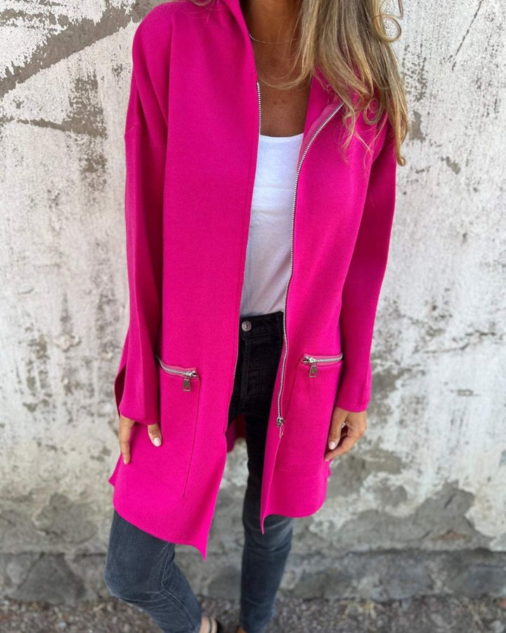 Venyra™ — Longline Zip Cardigan