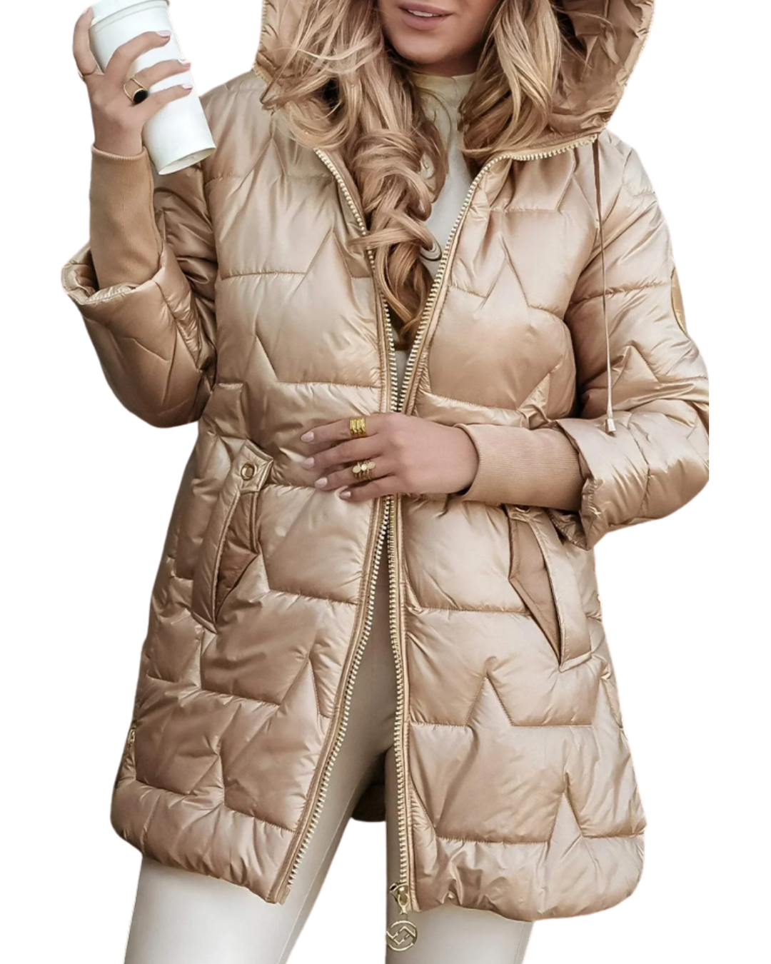 Sorvielle™ — Hooded Puffer Coat