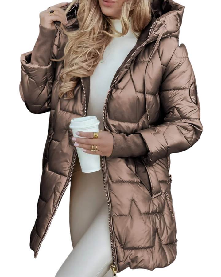 Sorvielle™ — Hooded Puffer Coat