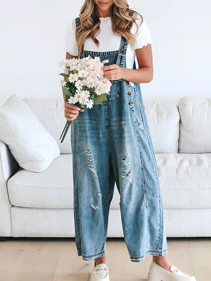Tessaly™ — Relaxed Denim Overalls