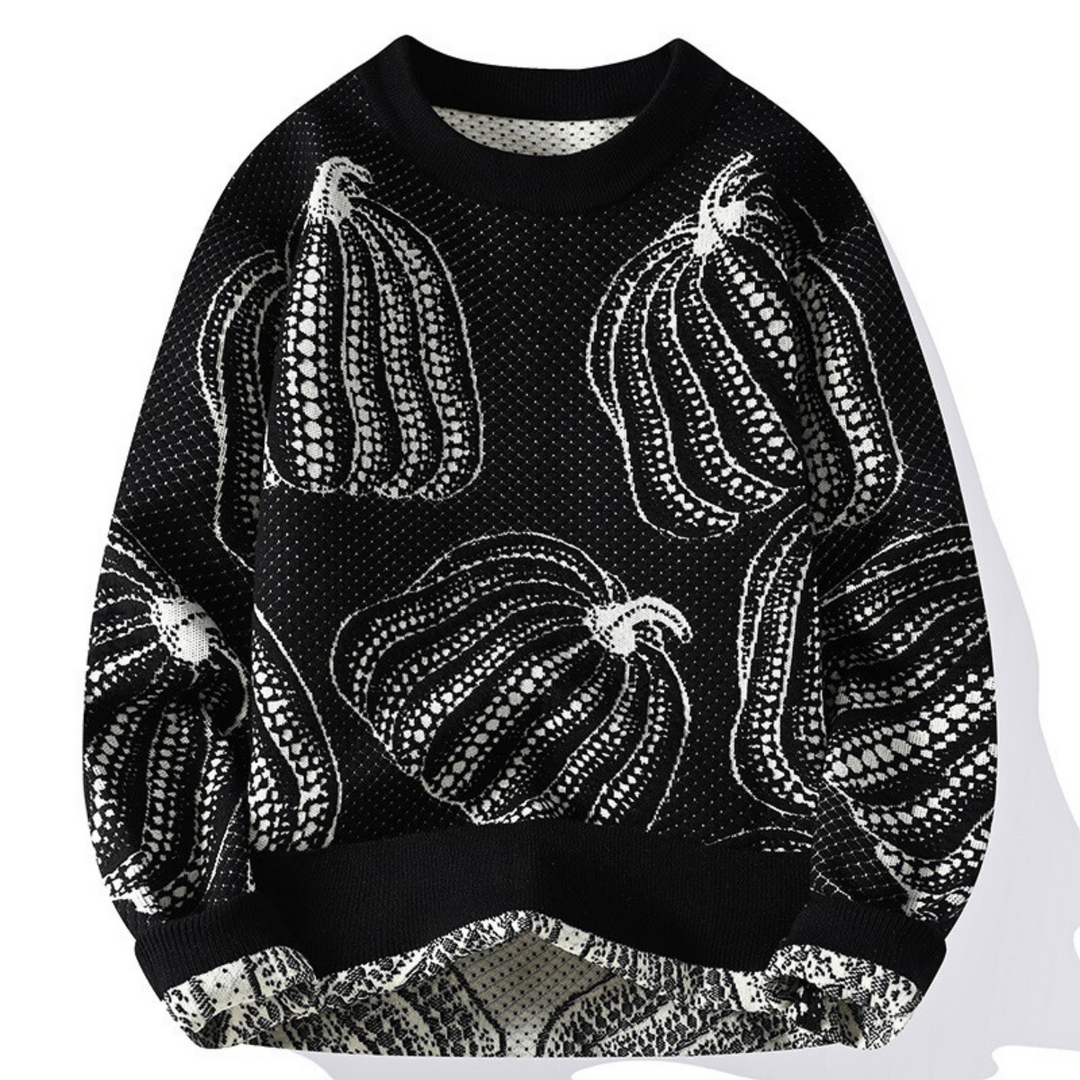 Zayden — Cool Pumpkin Graphic Knit