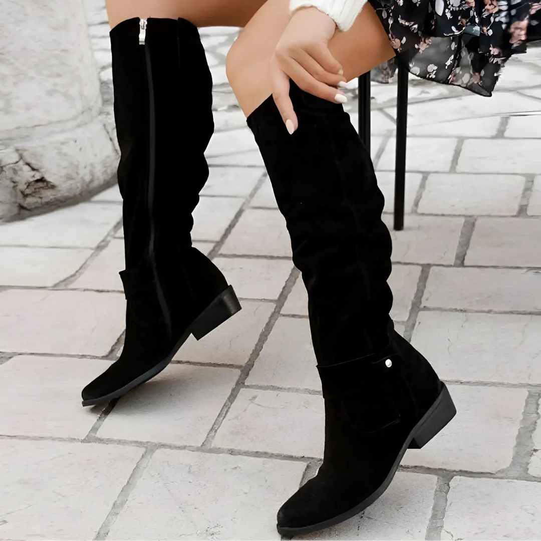 KIMARA – KNEE HIGH LEATHER BOOTS