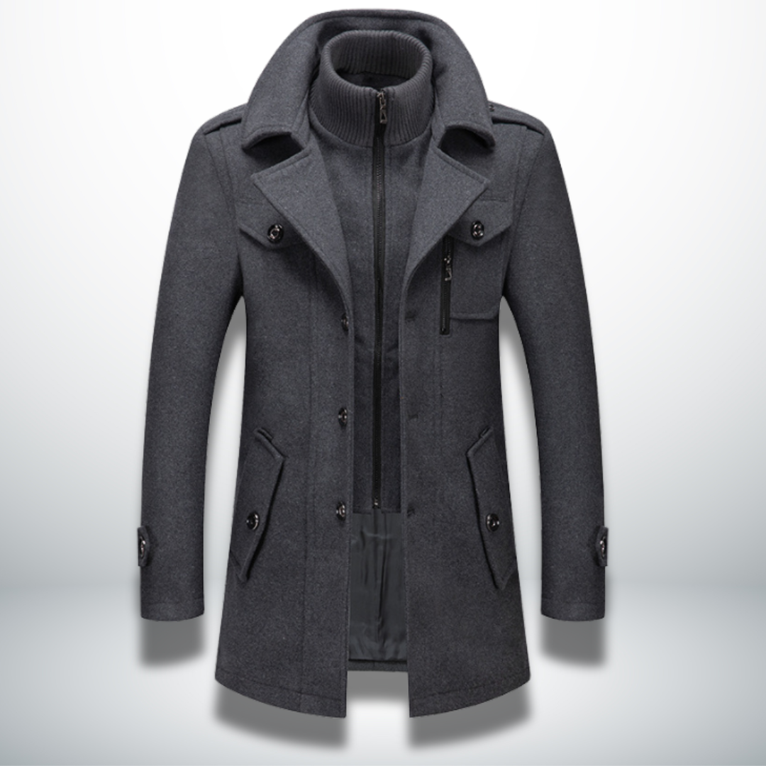 Ethan™ - Classic Wool Overcoat