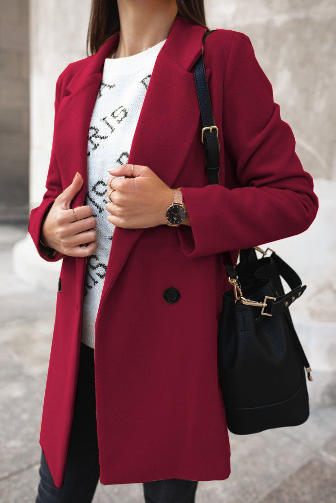 Thera – Elegant Lapel Coat