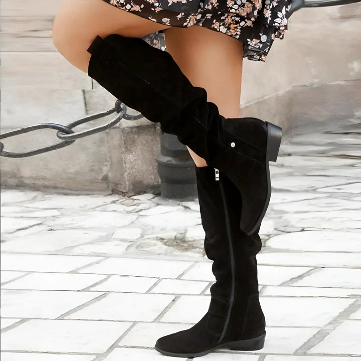 KIMARA – KNEE HIGH LEATHER BOOTS