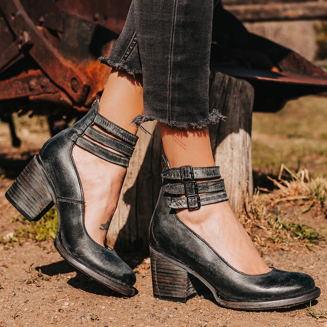 Sophie — Multi-Strap Comfort Heels