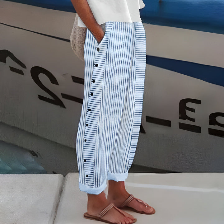 Sandrisse™ — Striped Linen Pants