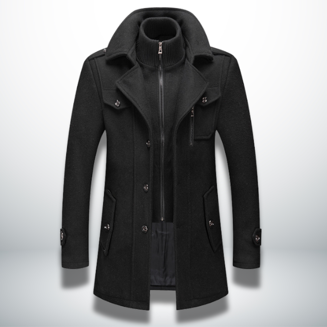 Ethan™ - Classic Wool Overcoat