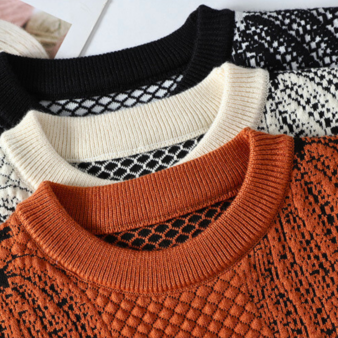Zayden — Cool Pumpkin Graphic Knit