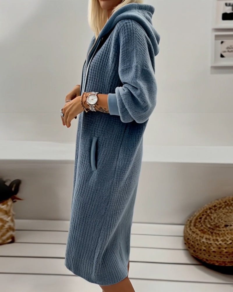 Havenna — Honeycomb Fleece Dress