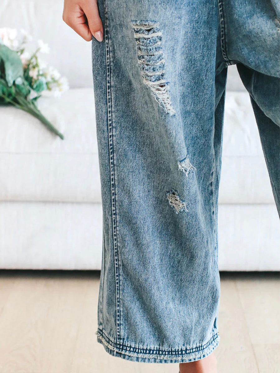 Tessaly™ — Relaxed Denim Overalls