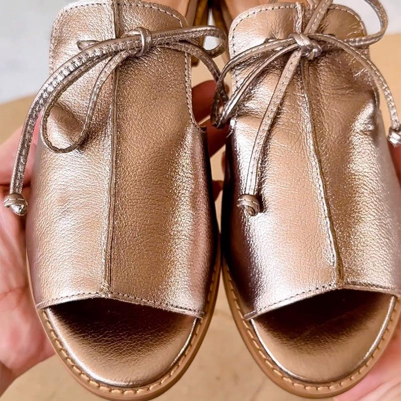 Isalyn – Double-Strap Leather Sandals