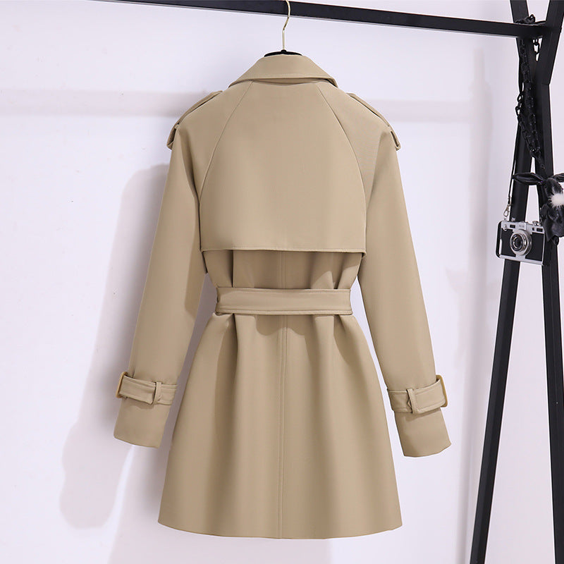 Cailene™ — Short Luxe Trench Coat