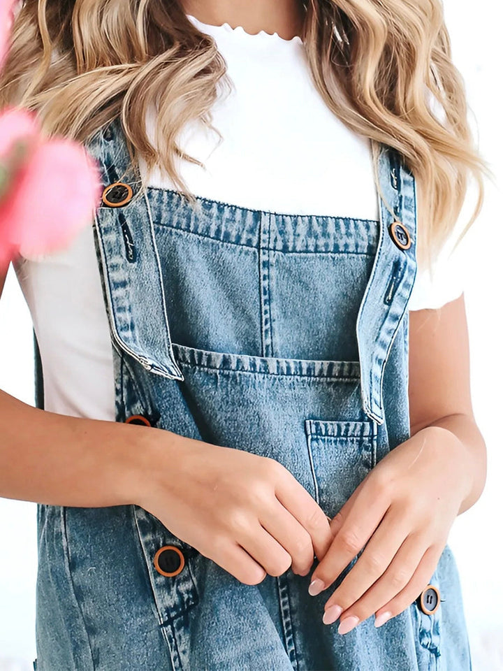 Tessaly™ — Relaxed Denim Overalls