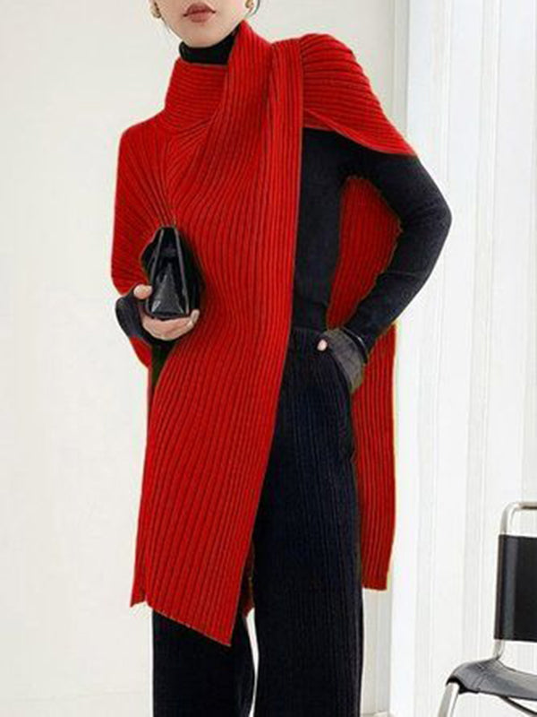 Kendria — Draped Knit Sweater