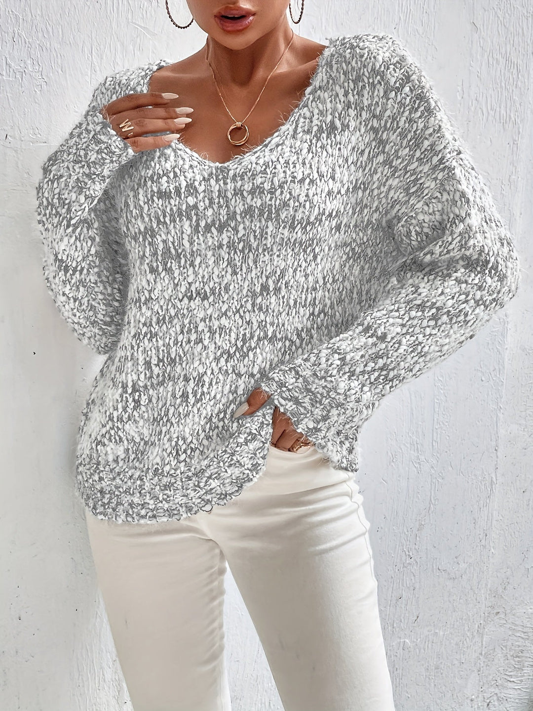 Serinna™ — Cozy Knit Sweater with Long Sleeves